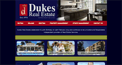 Desktop Screenshot of dukesrealestate.com