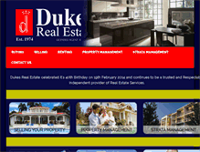 Tablet Screenshot of dukesrealestate.com